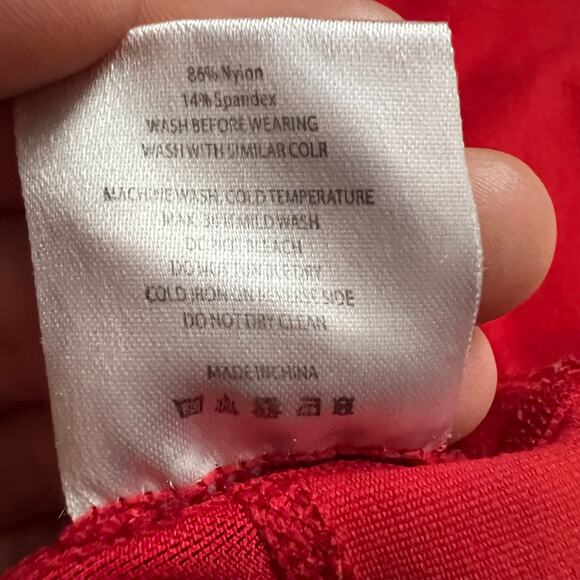 ZYIA Active All Star Sports Bra Medium Mesh One More Rep Zip Back Fadded Red - Picture 4 of 6